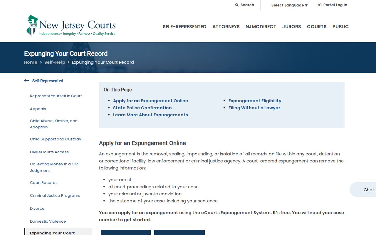 New Jersey expungement guidance for Monmouth County criminal court cases
